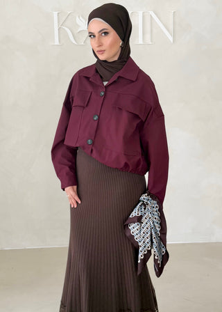 Short Jacke mit Knöpfen