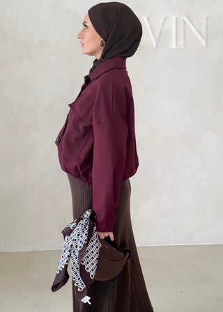 Short Jacke mit Knöpfen
