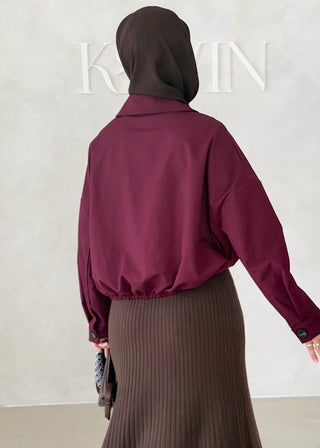 Short Jacke mit Knöpfen