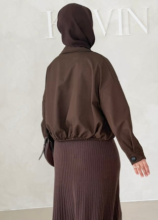Short Jacke mit Knöpfen