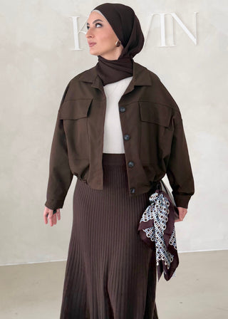 Short Jacke mit Knöpfen
