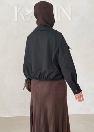 Short Jacke mit Knöpfen
