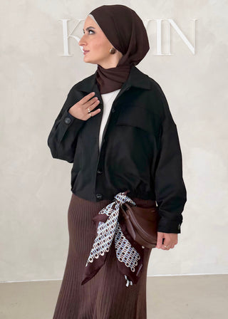 Short Jacke mit Knöpfen