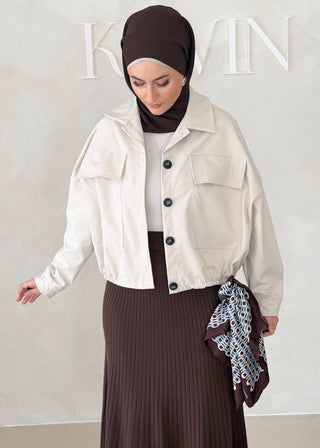Short Jacke mit Knöpfen