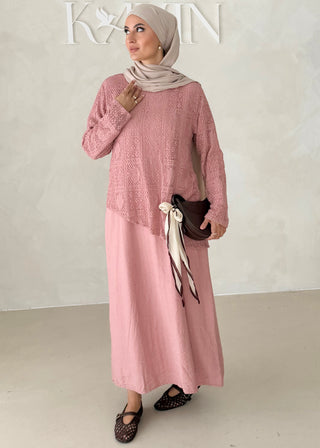 Kleid mit Spitzenoberteil (Zweiteilig)