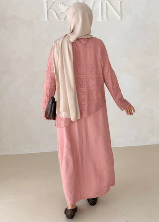 Kleid mit Spitzenoberteil (Zweiteilig)