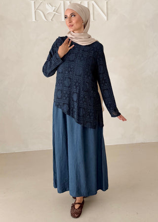 Kleid mit Spitzenoberteil (Zweiteilig)