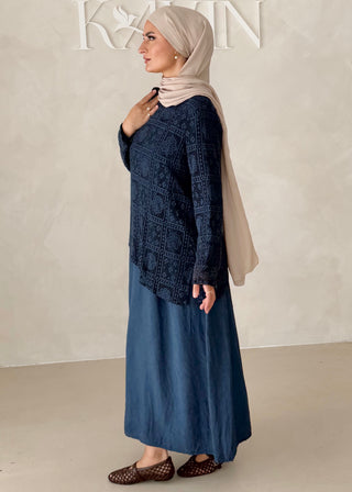 Kleid mit Spitzenoberteil (Zweiteilig)