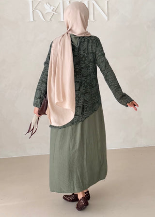 Kleid mit Spitzenoberteil (Zweiteilig)