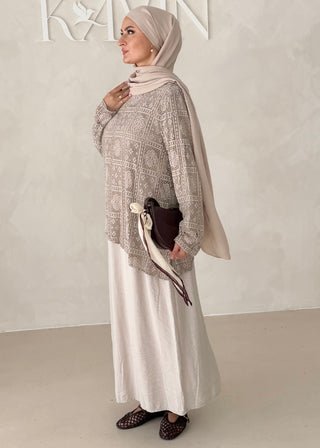Kleid mit Spitzenoberteil (Zweiteilig)