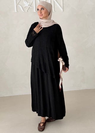 Kleid mit Spitzenoberteil (Zweiteilig)