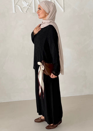 Kleid mit Spitzenoberteil (Zweiteilig)