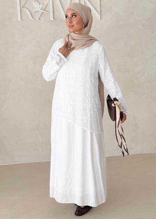 Kleid mit Spitzenoberteil (Zweiteilig)