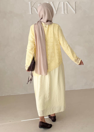 Kleid mit Spitzenoberteil (Zweiteilig)