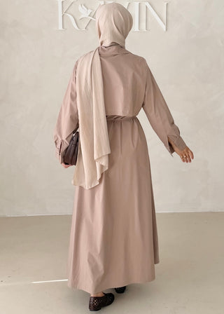 Basic Hemdkleid mit Gürtel