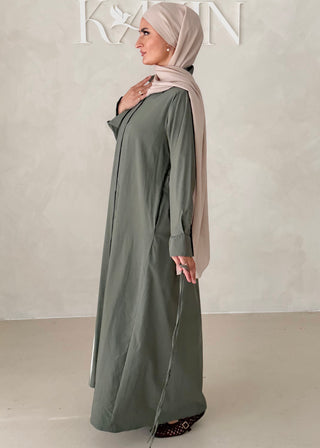 Basic Hemdkleid mit Gürtel