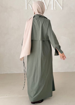 Basic Hemdkleid mit Gürtel