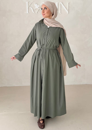 Basic Hemdkleid mit Gürtel