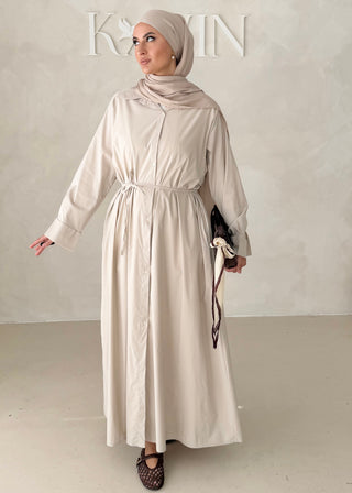 Basic Hemdkleid mit Gürtel