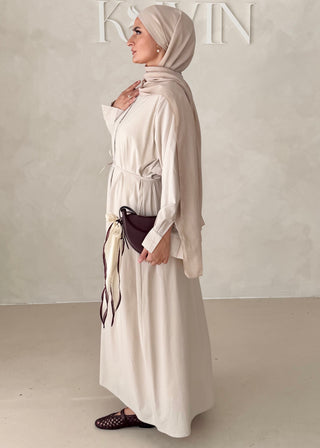 Basic Hemdkleid mit Gürtel