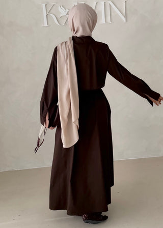 Basic Hemdkleid mit Gürtel