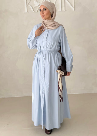 Basic Hemdkleid mit Gürtel