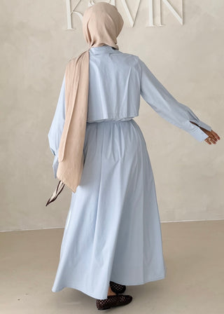 Basic Hemdkleid mit Gürtel