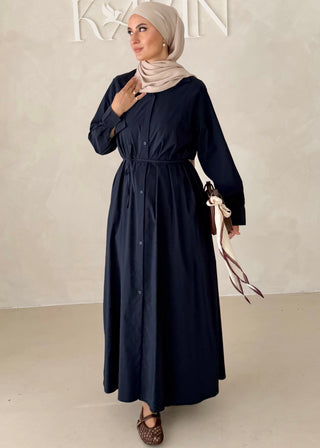 Basic Hemdkleid mit Gürtel