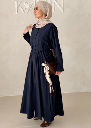 Basic Hemdkleid mit Gürtel