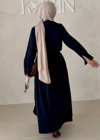 Basic Hemdkleid mit Gürtel