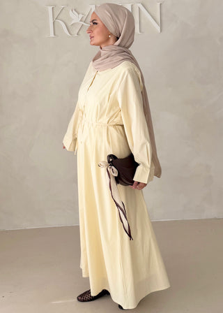 Basic Hemdkleid mit Gürtel