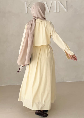 Basic Hemdkleid mit Gürtel