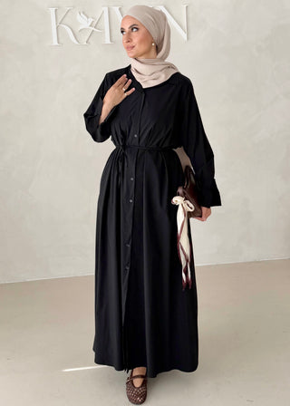 Basic Hemdkleid mit Gürtel