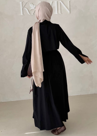 Basic Hemdkleid mit Gürtel