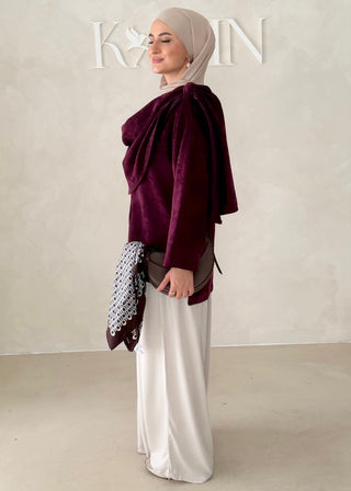 Short Jacke mit Schal
