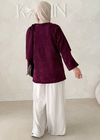 Short Jacke mit Schal