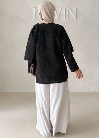 Short Jacke mit Schal