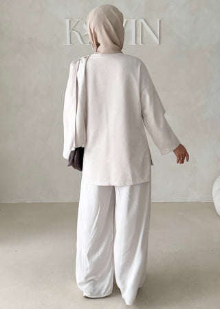 Short Jacke mit Schal