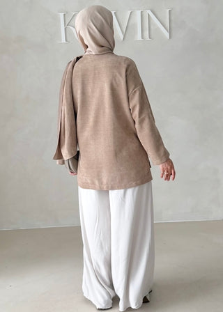 Short Jacke mit Schal