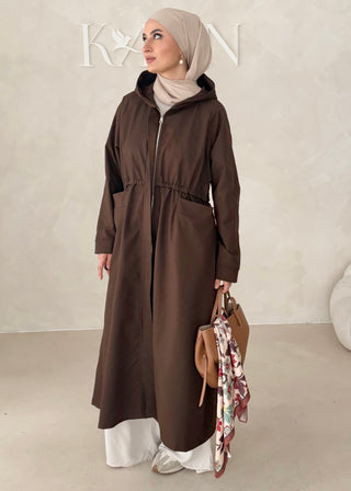 Jacke mit Reisverschluss und Kapuze