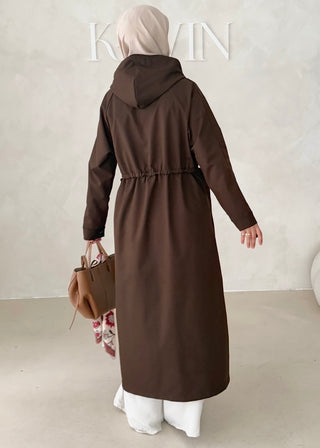Jacke mit Reisverschluss und Kapuze