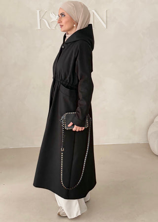 Jacke mit Reisverschluss und Kapuze
