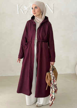 Jacke mit Reisverschluss und Kapuze