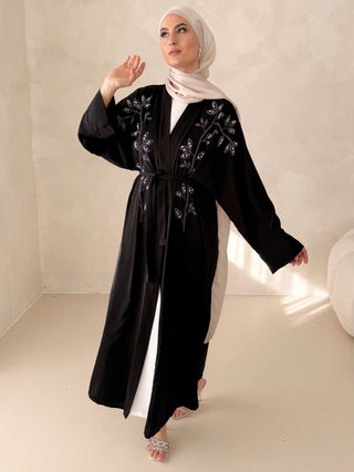 Eftalya Kimono-Kleid mit Gürtel