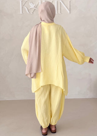 Musselin Zweiteiler BLUSE MIT HOSE