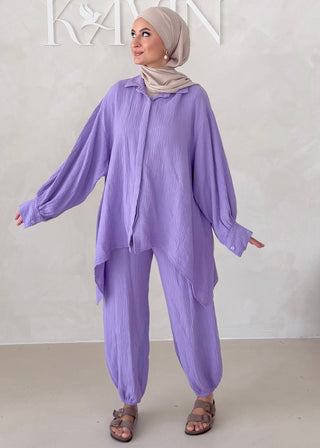 Musselin Zweiteiler BLUSE MIT HOSE