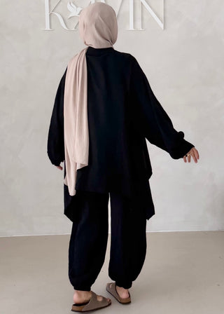 Musselin Zweiteiler BLUSE MIT HOSE