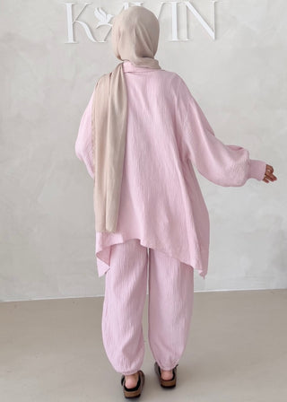 Musselin Zweiteiler BLUSE MIT HOSE