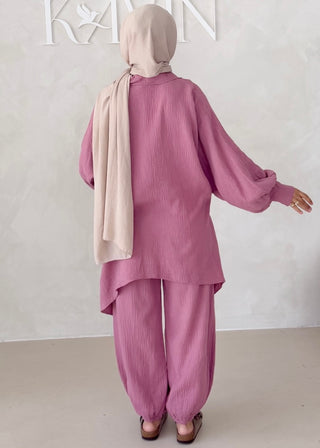 Musselin Zweiteiler BLUSE MIT HOSE