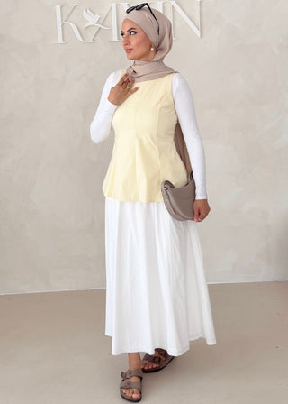 Peplum Oberteil KURZARM